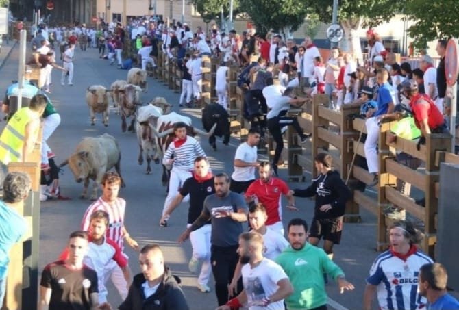 Sexto y último encierro de Tudela 2023: Prieto de la Cal. 2 heridos por asta