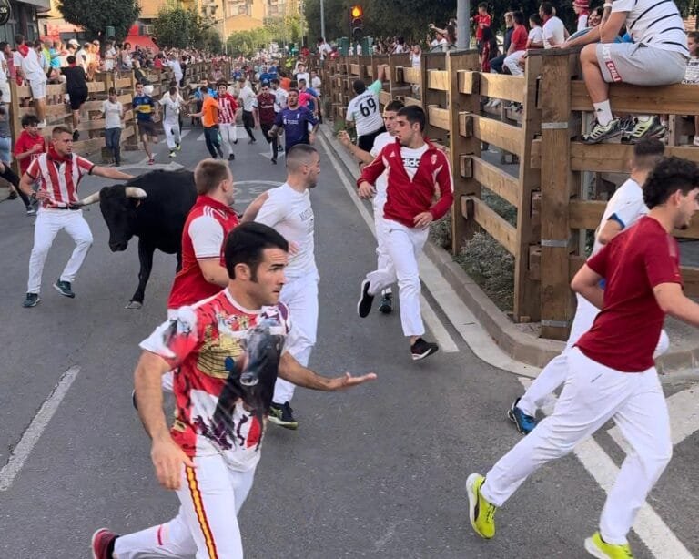 Sexto encierro de Tudela 2024: Santos Zapatería