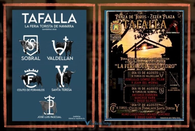 Primero el Toro, ahora los toreros: Tafalla presenta los carteles de su Feria Taurina 2026