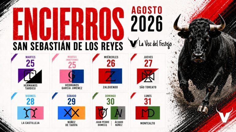 Estos son los encierros y los carteles de la feria taurina de San Sebastián de los Reyes 2026