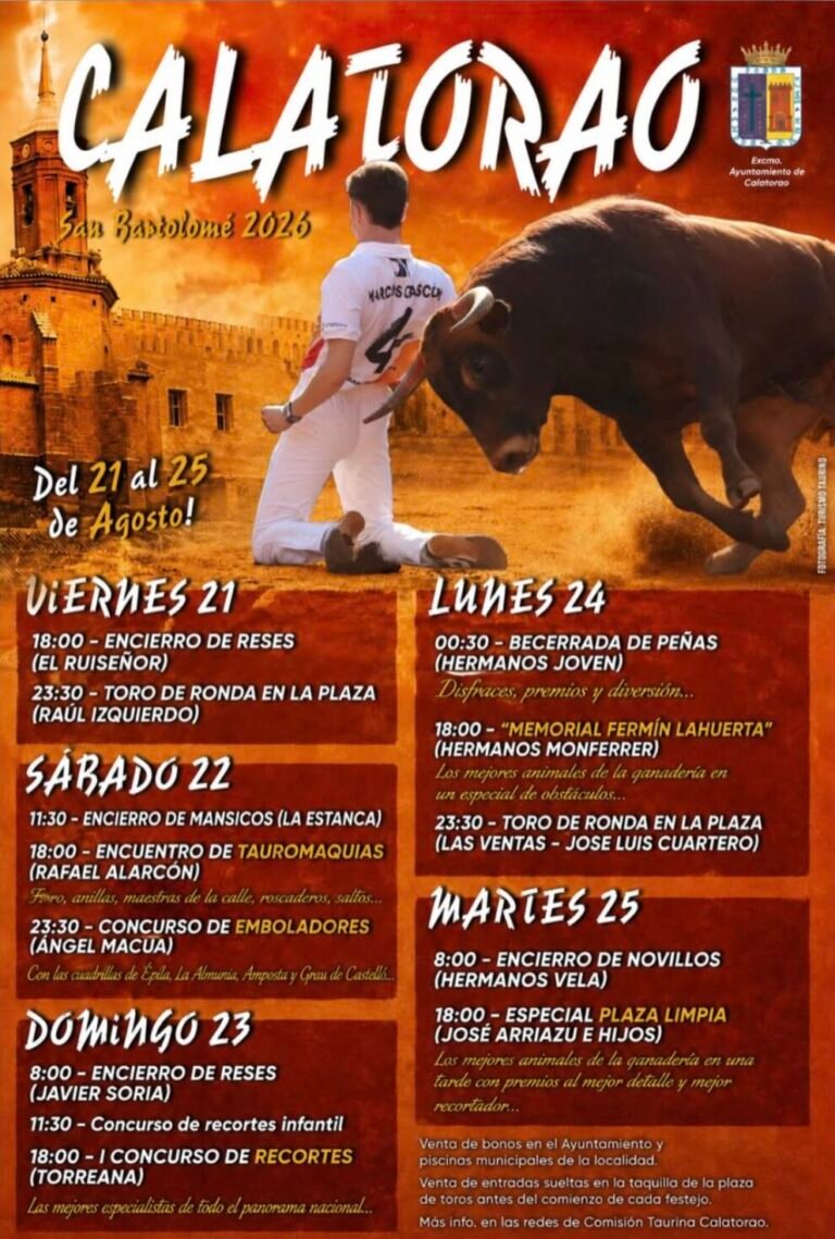 Festejos Taurinos Calatorao 2026