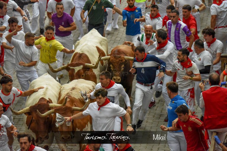 Cuarto encierro de San Fermín 2026: de la belleza de Santo Domingo al caos del último tramo con Álvaro Núñez.