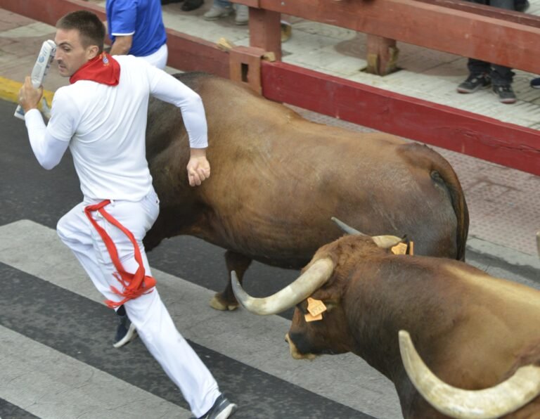 Festival del buen correr ante los toros de São Torcato en el Cuarto Encierro de San Sebastián de los Reyes 2026
